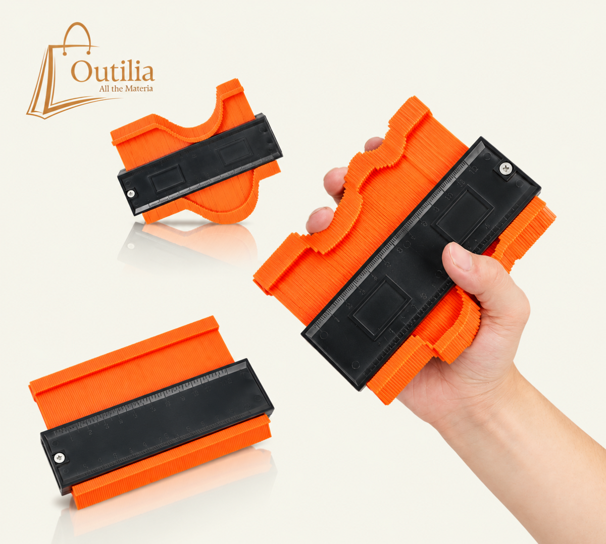5.8 Inch (14.6*13.5 cm) Contour Gauge Tool