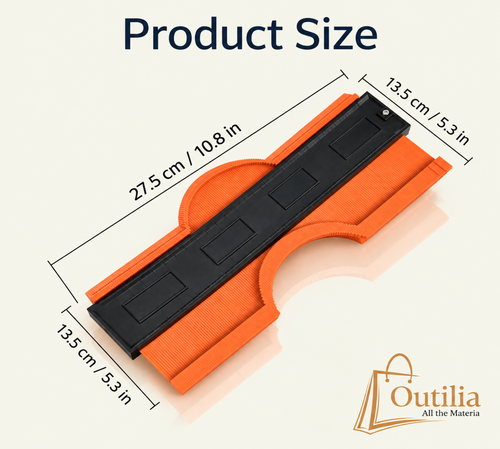 10.8 Inch (27.5*13.5 cm) Contour Gauge Tool