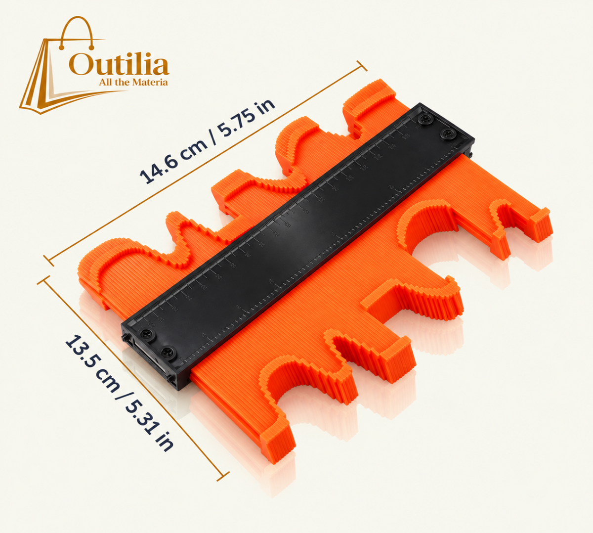 5.8 Inch (14.6*13.5 cm) Contour Gauge Tool