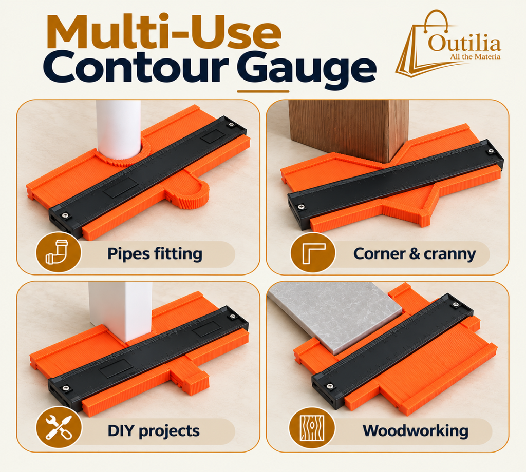 6.7 Inch (17*13.5 cm) Contour Gauge Tool
