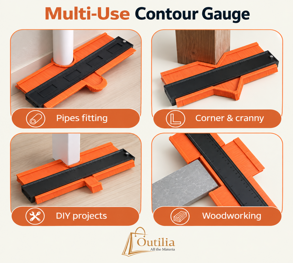 10.8 Inch (27.5*13.5 cm) Contour Gauge Tool